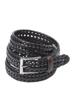 Fossil Myles 100% Genuine Leather Braided  Casual Belt