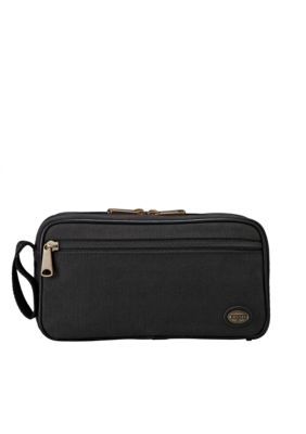 Fossil&reg; Estate Canvas Double Zip Shave Kit