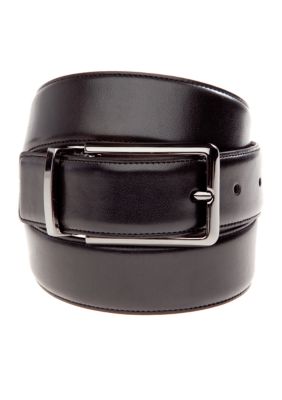 Madison Reversible Glove Nappa Gunmetal Belt