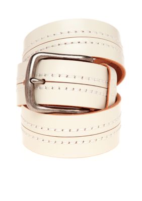 Red Camel Color Stitched Belt