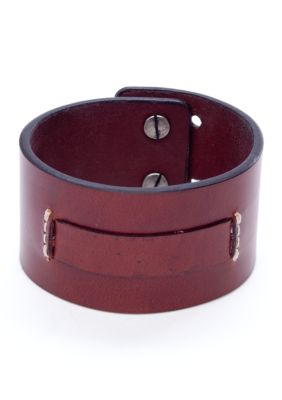 Red Camel Leather Cuff