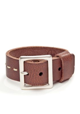 Red Camel Men's Buckled Leather Cuff