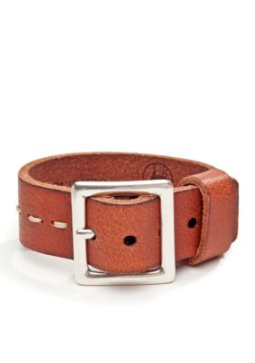 Red Camel Men's Buckled Leather Cuff