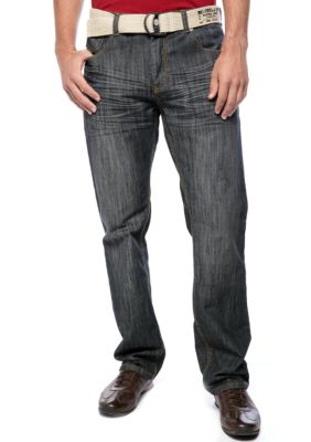 Red Camel Straight Leg Dark Wash Jeans
