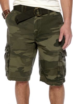 Red Camel Camo Cargo Shorts