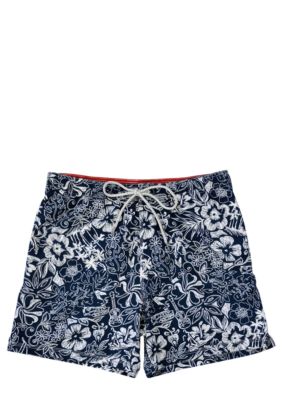 Caribbean Joe Novelty Print Fashion Swim Trunks