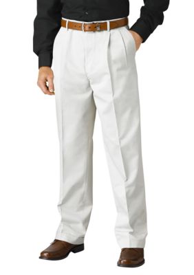 Saddlebred&trade; Comfort Waist Pleat Front Twill Pants