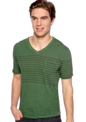 Buffalo David Bitton Napo Stripe V-Neck Tee