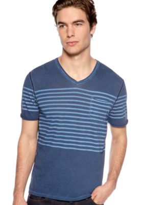 Buffalo David Bitton Napo Stripe V-Neck Tee