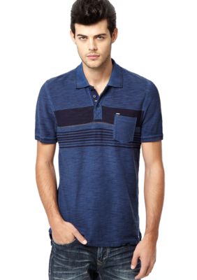 Buffalo David Bitton Buffalo Nogilvy Stripe Slub Polo