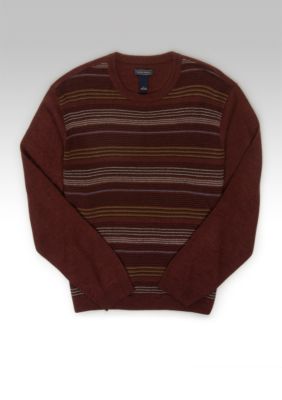 Saddlebred&trade; Soft Touch Stripe Crewneck Sweater