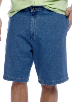 Saddlebred&reg; Flat Front Denim Shorts