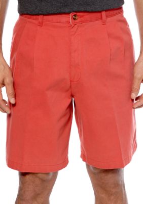 Saddlebred Big & Tall Cell Pocket Pleated Shorts