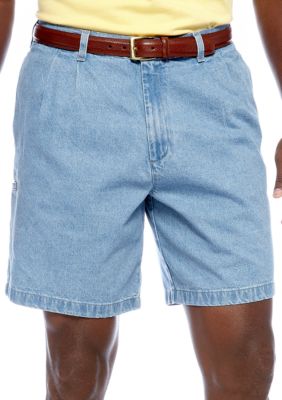 Saddlebred&reg; Big & Tall Pleated Denim Short