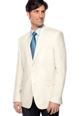 Tallia Orange Slim Fit Linen Sportcoat