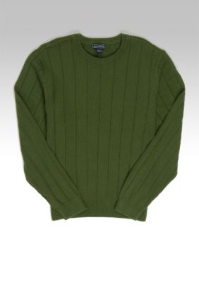 Saddlebred&trade; Drop Needle Crew Neck Sweater