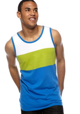 Red Camel Colorblock Ringer Tank
