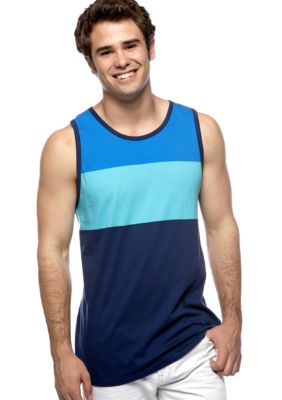 Red Camel Colorblock Ringer Tank