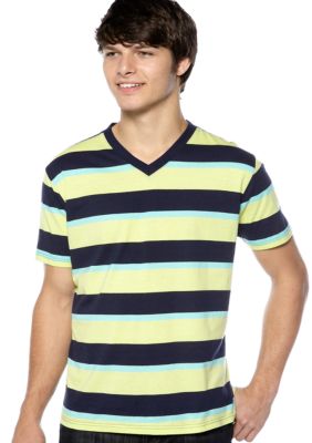 Red Camel&reg; Stripe V-Neck Jersey Tee