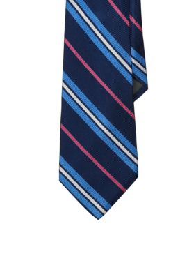Lauren Ralph Lauren Neckwear Four-Color Striped English Repp Tie