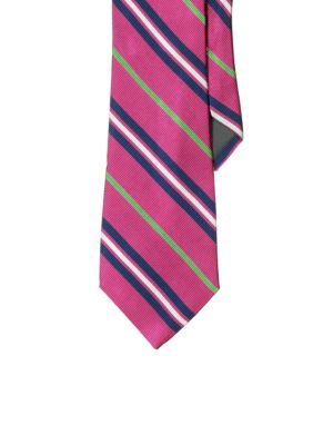 Lauren Ralph Lauren Neckwear Four-Color Striped English Repp Tie