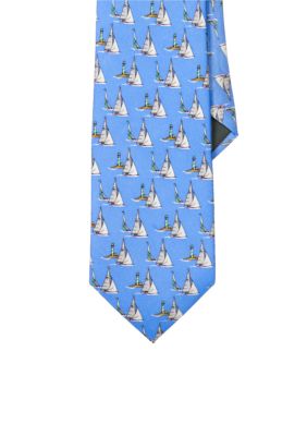 Lauren Ralph Lauren Neckwear Nautical Print Silk Tie