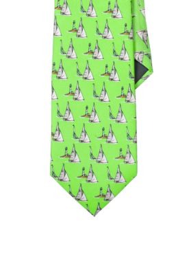 Lauren Ralph Lauren Neckwear Nautical Print Silk Tie