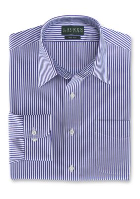 Lauren Ralph Lauren Dress Shirt Classic-Fit Non- Iron Bennet Stripe Broadcloth