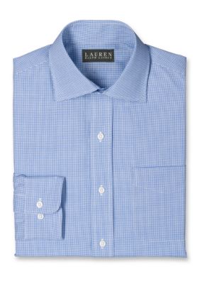 Lauren Ralph Lauren Dress Shirt Custom-Fit Warren Micro-Check Non-Iron Dress Shirt 
