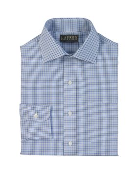Lauren Ralph Lauren Dress Shirt Classic-Fit Warren Tattersall Cotton Dress Shirt