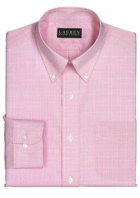 Lauren Ralph Lauren Dress Shirt Non-Iron Classic-Fit Checked Cotton Broadcloth Dress Shirt