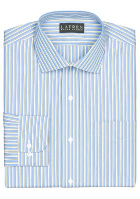 Lauren Ralph Lauren Dress Shirt Slim-Fit Striped Cotton Broadcloth Dress Shirt