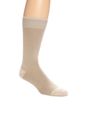 Saddlebred Flat Knit Cotton Blend Dress Socks - Single Pair
