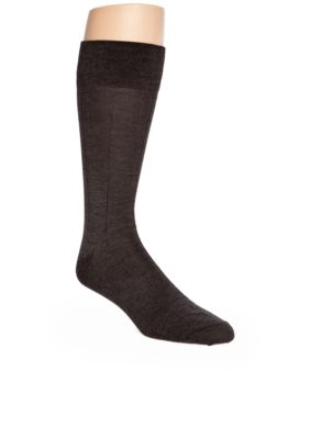 Saddlebred Windowpane Cotton Dress Socks - Single Pair