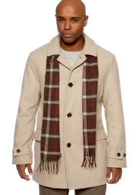 London Fog Wool Scarf Coat