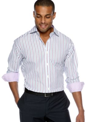 Thomas Dean Stripe Sport Shirt