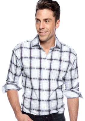 Thomas Dean Check Sport Shirt
