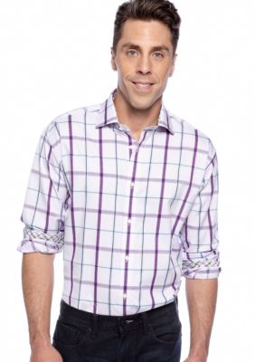 Thomas Dean Check Sport Shirt