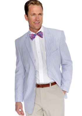 Saddlebred Big & Tall Seersucker Sportcoat