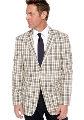 Saddlebred Plaid Seersucker Sportcoat