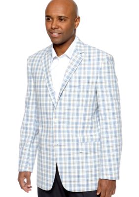 Saddlebred Plaid Seersucker Sportcoat