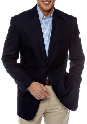 Saddlebred Navy Cotton Oxford Sport Coat