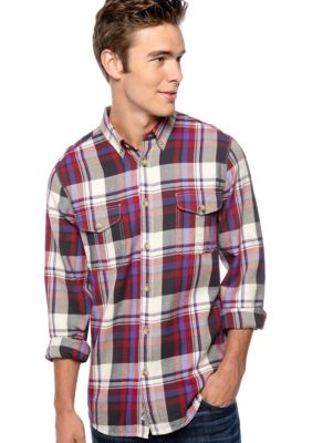 Ben Sherman Brushed Twill Plaid Shirt