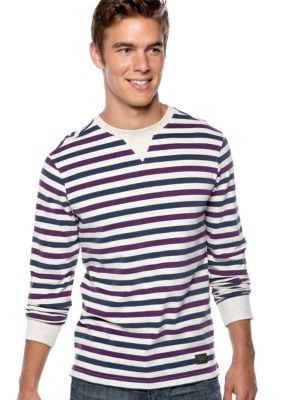 Ben Sherman Marl Stripe Crew Neck Shirt