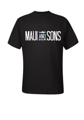 Maui and Sons Big & Tall Surfboard Shark Tee