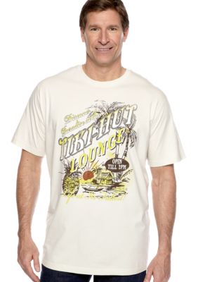Saddlebred Big & Tall Tiki Hut Screen Tee