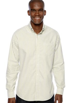 Black Brown 1826 Vertical Stripe Oxford Shirt