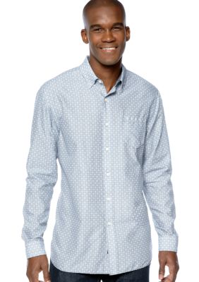 Black Brown 1826 Voltaire Geo Print Shirt