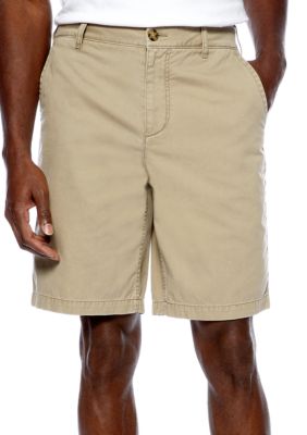 Black Brown 1826 Cotton Twill Shorts