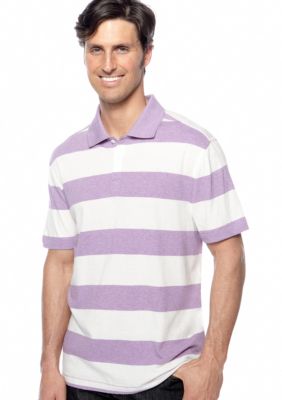 Black Brown 1826 Rugby Stripe Polo Knit